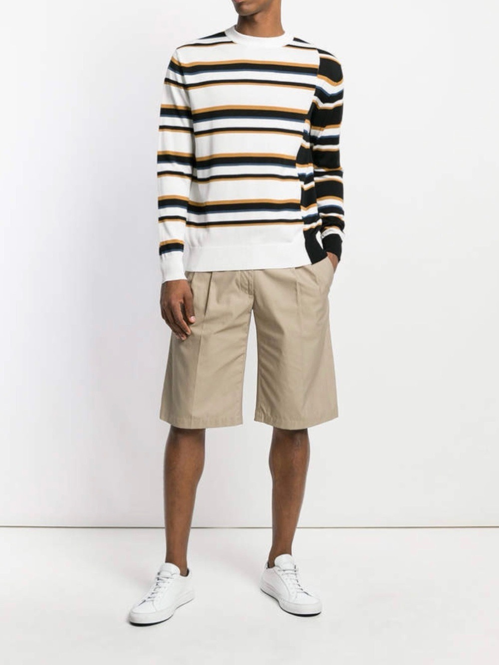 Maison Kitsune Surf Striped Sweater Size L